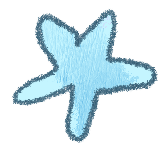 cartoony blue star