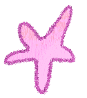 cartoony pink star